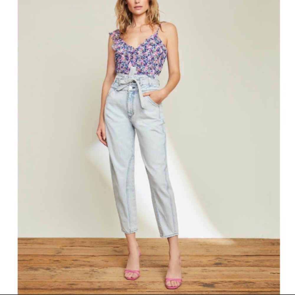 Veronica Beard Pearl Barrel Leg Jeans 31 NWT